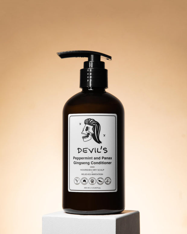 mens peppermint dandruff conditioner vegan and organic