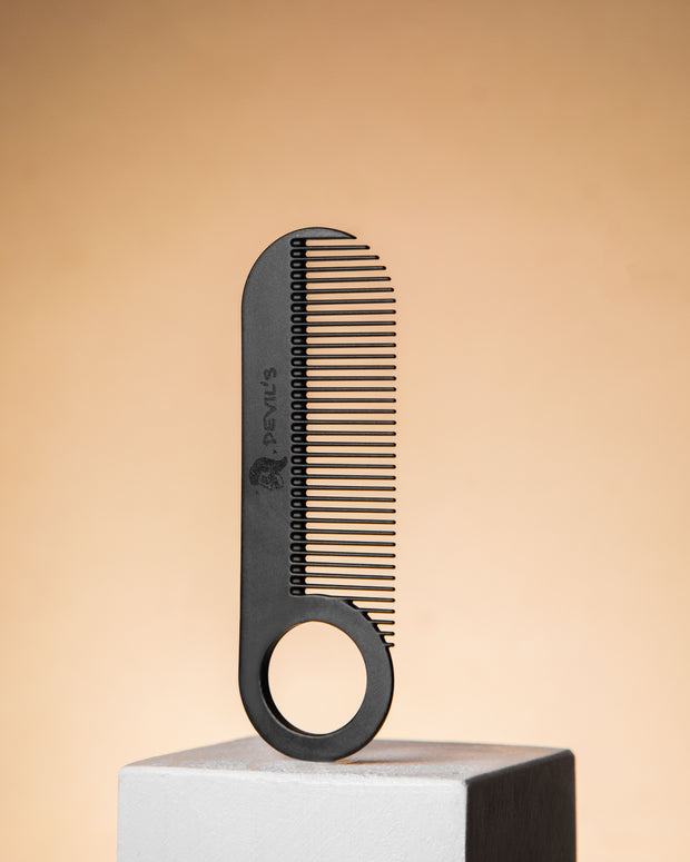 comb beard and moustache travel size carbon fiber portable beard care