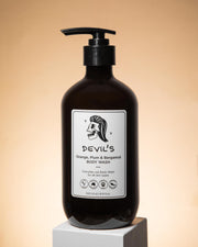 body wash shower gel vegan and organic, orange plum and bergamot